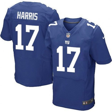Giants #17 Dwayne Harris Royal Blue Team Color Men's Stitched NFL Elite Jersey