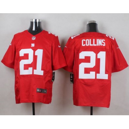 Giants #21 Landon Collins Red Alternate Men's Stitched NFL Elite Jersey
