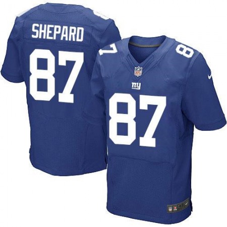 Giants #87 Sterling Shepard Royal Blue Team Color Men's Stitched NFL Elite Jersey