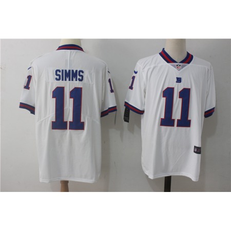 Men's New York Giants #11 Phil Simms White Vapor Untouchable Limited Stitched NFL Jersey