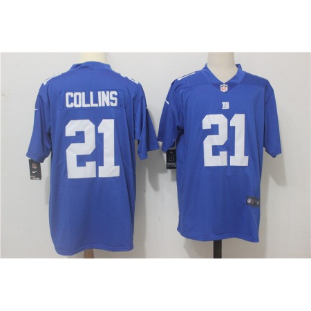 Men's New York Giants #21 Landon Collins Royal Blue Team Color Stitched NFL Vapor Untouchable Limited Jersey