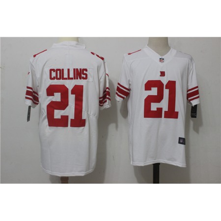 Men's New York Giants #21 Landon Collins White Stitched NFL Vapor Untouchable Limited Jersey