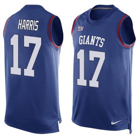 Giants #17 Dwayne Harris Royal Blue Team Color Men's Stitched NFL Limited Tank Top Jersey