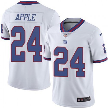 Giants #24 Eli Apple White Men's Stitched NFL Limited Rush Jersey