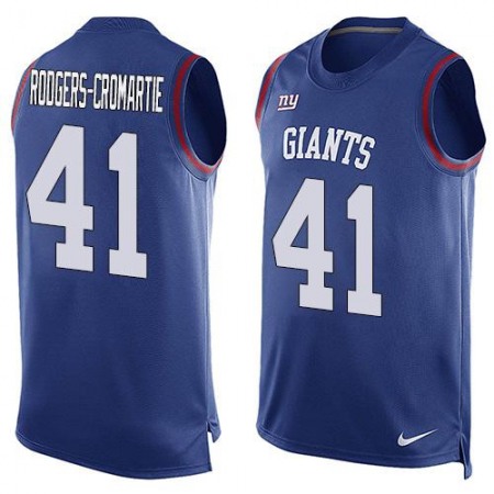 Giants #41 Dominique Rodgers-Cromartie Royal Blue Team Color Men's Stitched NFL Limited Tank Top Jersey