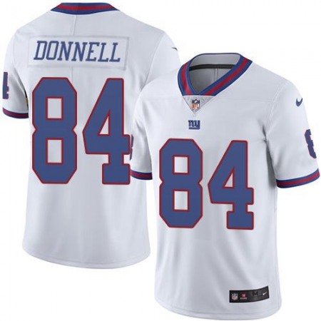 Giants #84 Larry Donnell White Men's Stitched NFL Limited Rush Jersey