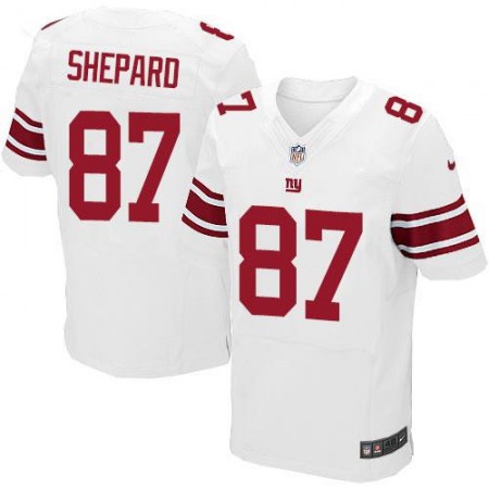 Giants #87 Sterling Shepard White Men's Stitched NFL Elite Jersey