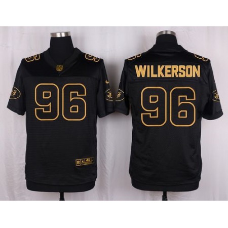 Jets #96 Muhammad Wilkerson Black Men's Stitched NFL Elite Pro Line Gold Collection Jersey