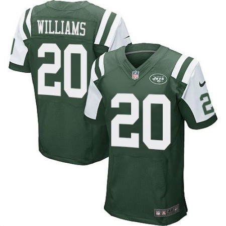 Jets #20 Marcus Williams Green Team Color Men's Stitched NFL Elite Jersey