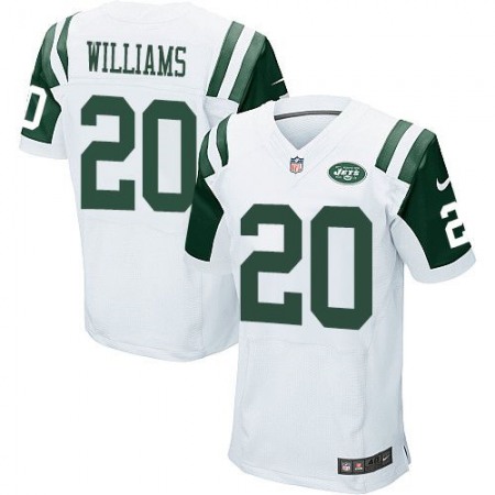 Jets #20 Marcus Williams White Men's Stitched NFL Elite Jersey