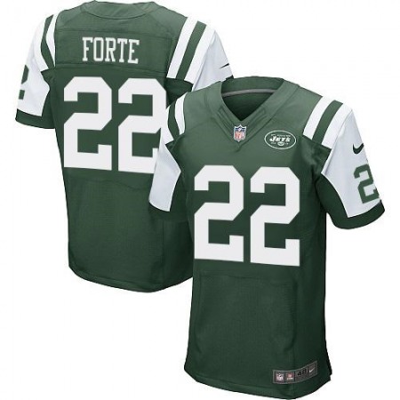 Jets #22 Matt Forte Green Team Color Men's Stitched NFL Elite Jersey