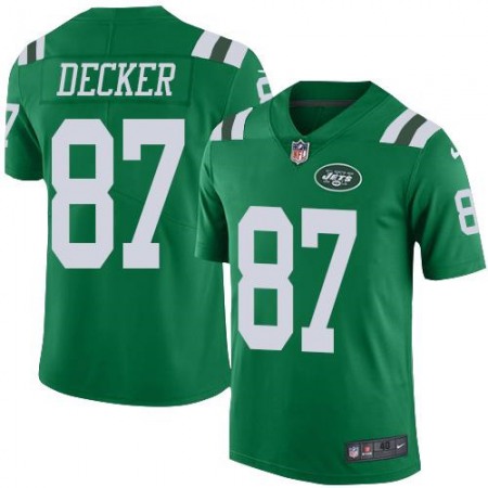 Jets #87 Eric Decker Green Men's Stitched NFL Elite Rush Jersey