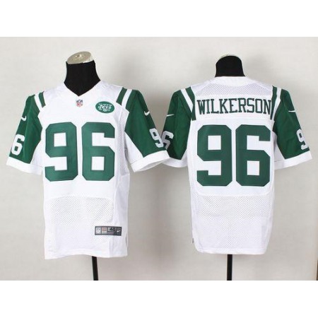 Jets #96 Muhammad Wilkerson White Men's Stitched NFL Elite Jersey