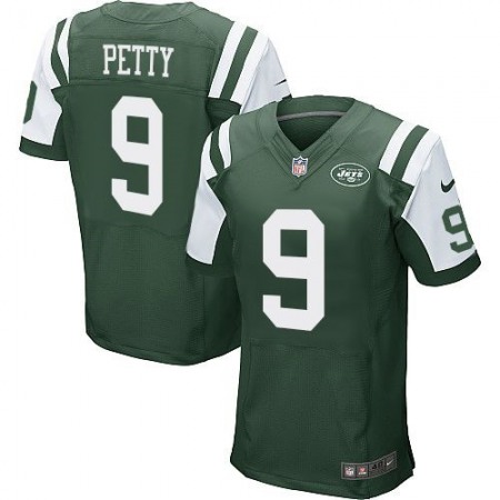 Jets #9 Bryce Petty Green Team Color Men's Stitched NFL Elite Jersey