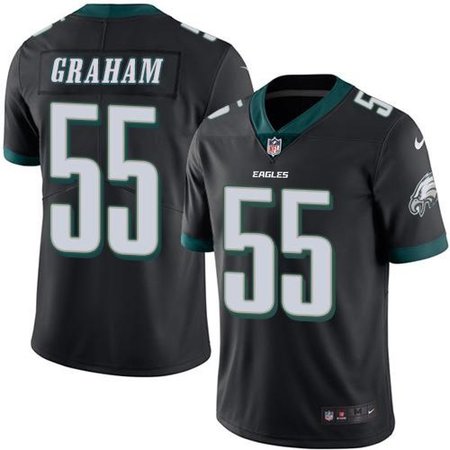 Eagles #55 Brandon Graham Black Men's Stitched NFL Limited Rush Jersey