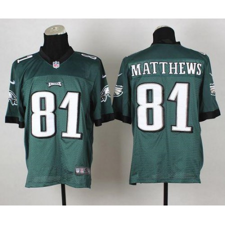 Eagles #81 Jordan Matthews Midnight Green Team Color Men's Stitched NFL Elite Jersey