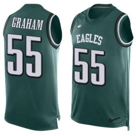 Eagles #55 Brandon Graham Midnight Green Team Color Men's Stitched NFL Limited Tank Top Jersey