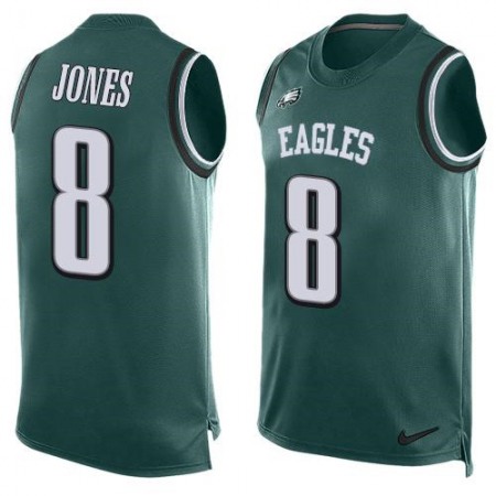 Eagles #8 Donnie Jones Midnight Green Team Color Men's Stitched NFL Limited Tank Top Jersey