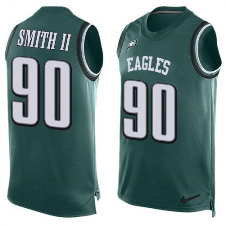Eagles #90 Marcus Smith II Midnight Green Team Color Men's Stitched NFL Limited Tank Top Jersey