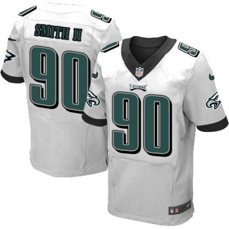 Eagles #90 Marcus Smith II White Men's Stitched NFL Elite Jersey