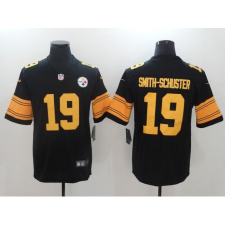 Men's Pittsburgh Steelers #19 JuJu Smith-Schuster Black Limited Rush Stitched NFL Jersey