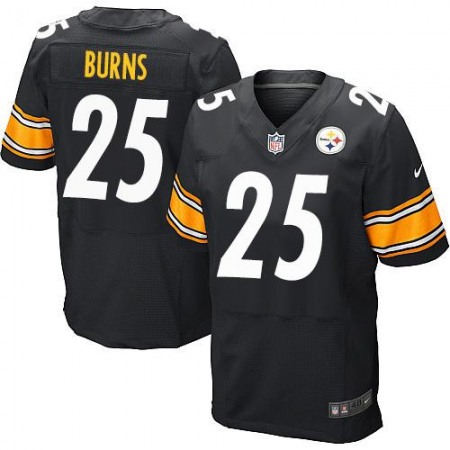 Steelers #25 Artie Burns Black Team Color Men's Stitched NFL Elite Jersey