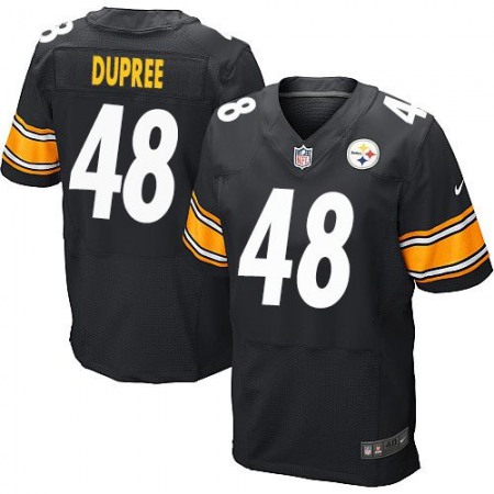 Steelers #48 Bud Dupree Black Team Color Men's Stitched NFL Elite Jersey