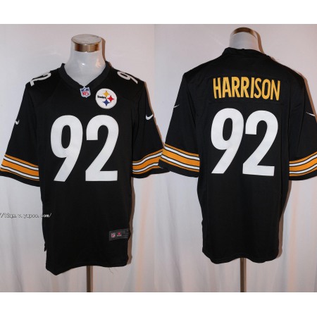Men's Pittsburgh Steelers #92 James Harrison Black Stitched NFL Limited Jersey