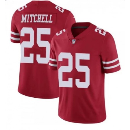 Men's San Francisco 49ers #25 Eli Red Vapor Untouchable Limited Stitched Jersey