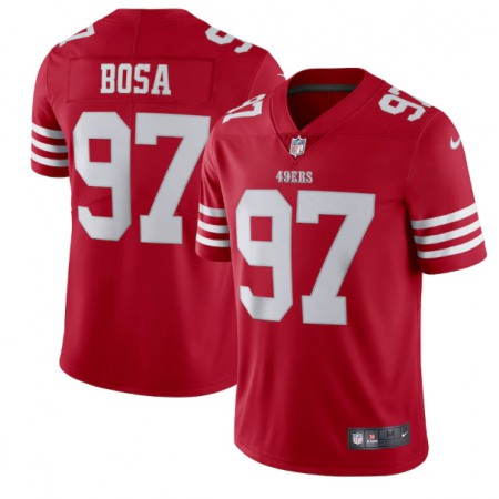 Men's San Francisco 49ers #97 Bosa 2022 New Scarlet Vapor Untouchable Stitched Football Jersey