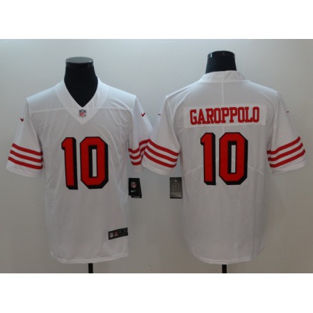 Men's San Francisco 49ers #10 Jimmy Garoppolo White Color Rush Vapor Untouchable Limited Stitched NFL Jersey