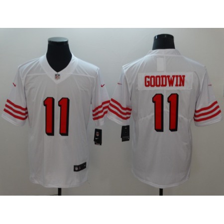 Men's San Francisco 49ers #11 Marquise Goodwin White 2018 Vapor Untouchable Limited Stitched NFL Jersey