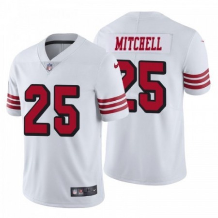 Men's San Francisco 49ers #25 Eli White Vapor Untouchable Limited Stitched Jersey