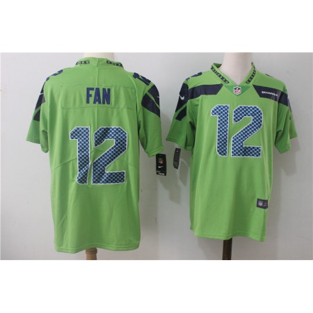 Men's Seattle Seahawks #12 Fan Green Stitched NFL Vapor Untouchable Limited Jersey