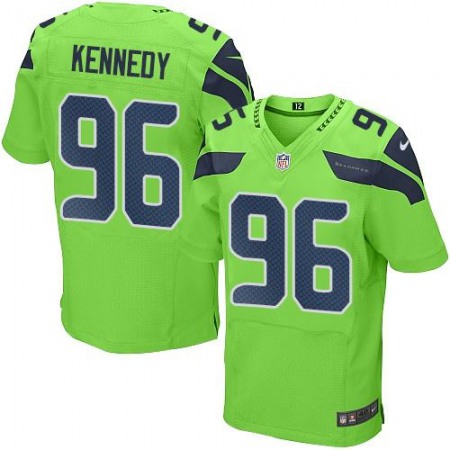 Seahawks #96 Cortez Kennedy Green Men's Stitched NFL Elite Rush Jersey