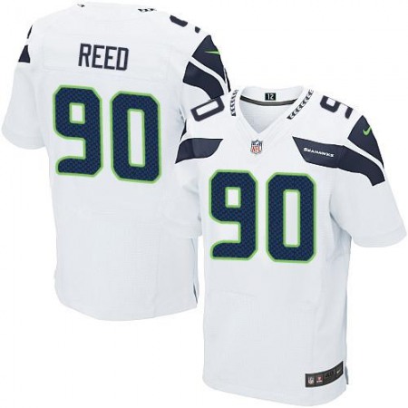Seahawks #90 Jarran Reed White Men's Stitched NFL Elite Jersey
