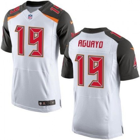 Buccaneers #19 Roberto Aguayo White Men's Stitched NFL New Elite Jersey