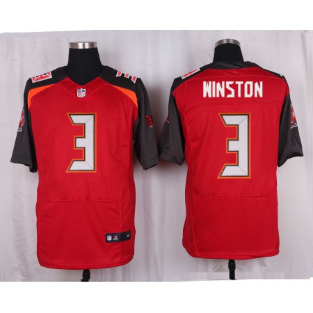 Buccaneers #3 Jameis Winston Red Team Color Men's Stitched NFL New Elite Jersey