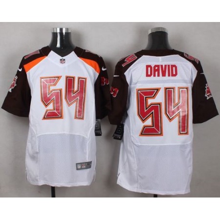 Buccaneers #54 Lavonte David White Men's Stitched NFL New Elite Jersey