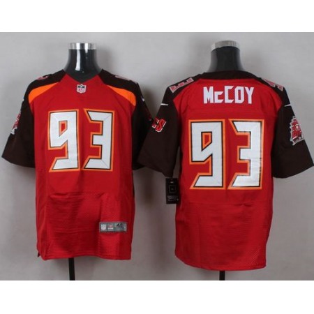Buccaneers #93 Gerald McCoy Red Team Color Men's Stitched NFL New Elite Jersey