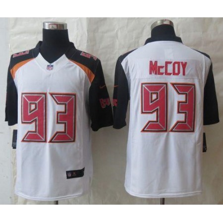 Buccaneers #93 Gerald McCoy White Men's Stitched NFL New Limited Jersey