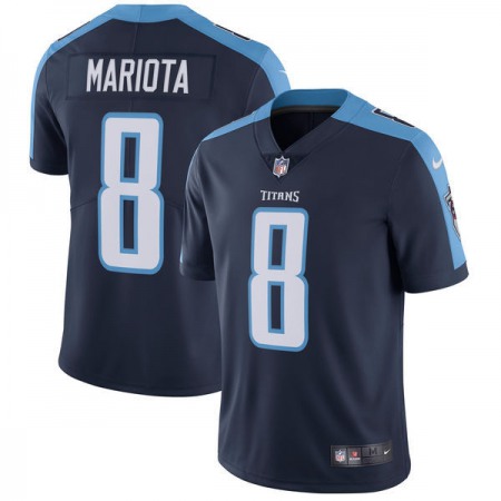 Men's Tennessee Titans #8 Marcus Mariota Navy Vapor Untouchable Limited Stitched NFL Jersey