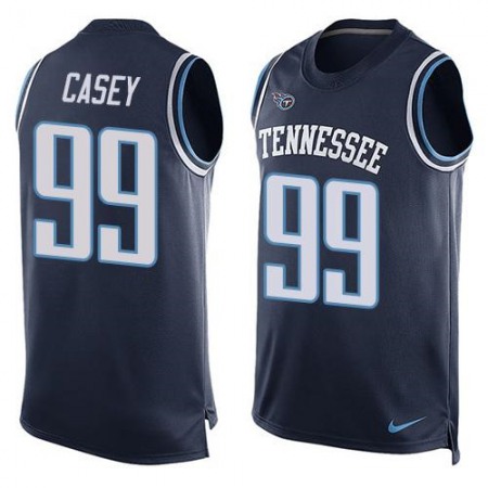 Titans #99 Jurrell Casey Navy Blue Alternate Men's Stitched NFL Limited Tank Top Jersey