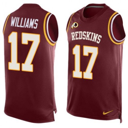Redskins #17 Doug Williams Burgundy Red Team Color Men's Stitched NFL Limited Tank Top Jersey