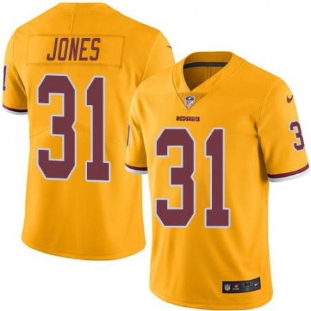 Redskins #31 Matt Jones Gold Men's Stitched NFL Limited Rush Jersey