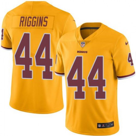 Redskins #44 John Riggins Gold Men's Stitched NFL Limited Rush Jersey