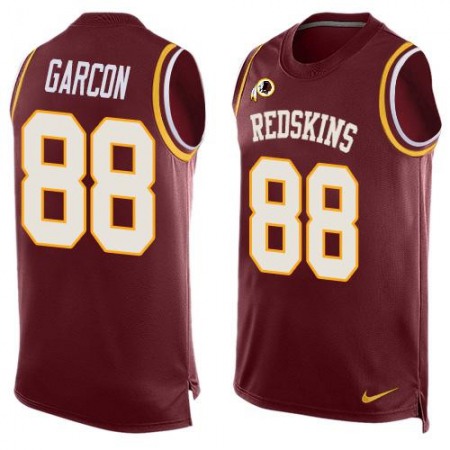 Redskins #88 Pierre Garcon Burgundy Red Team Color Men's Stitched NFL Limited Tank Top Jersey