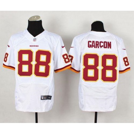Redskins #88 Pierre Garcon White Men's Stitched NFL New Elite Jersey