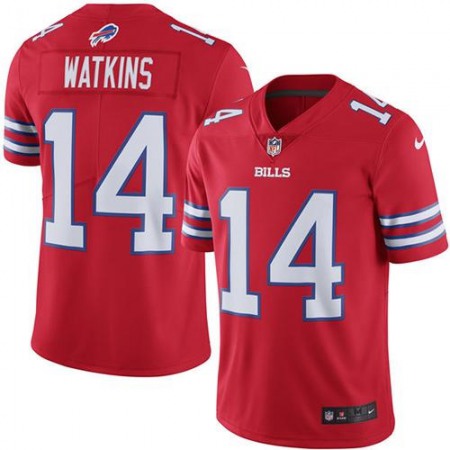 Bills #14 Sammy Watkins Red Youth Stitched NFL Limited Rush Jersey