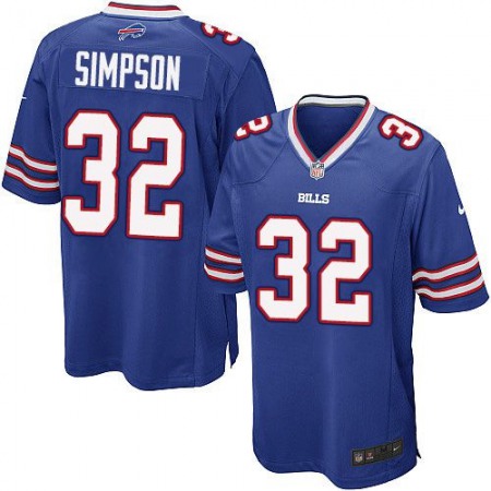 Bills #32 O. J. Simpson Royal Blue Team Color Youth Stitched NFL New Elite Jersey